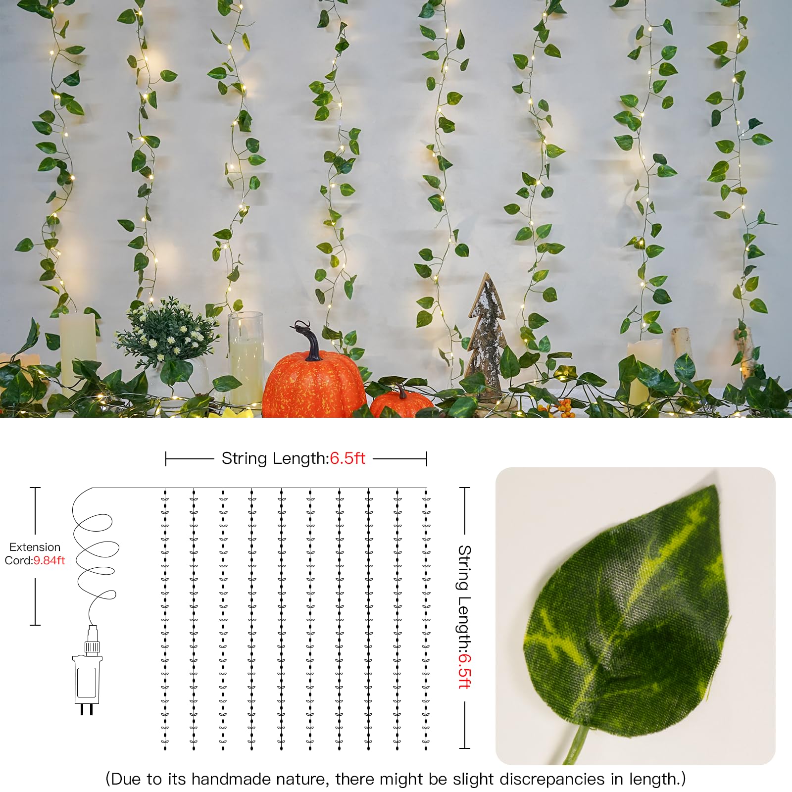 suddus wedding decor idea uses plug-in vines for easy, reusable elegance