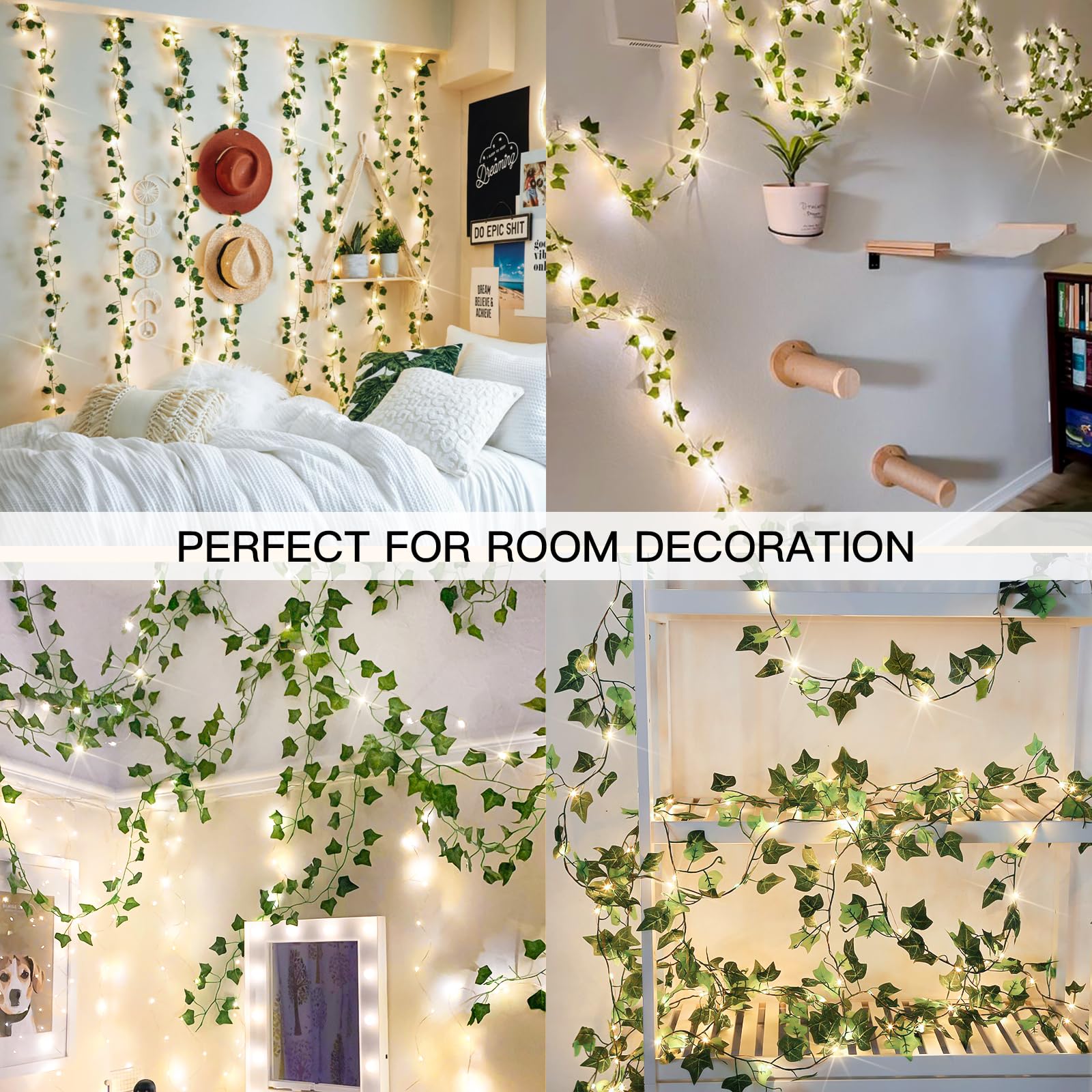 suddus ivy leaf lights with remote enable easy mood changes