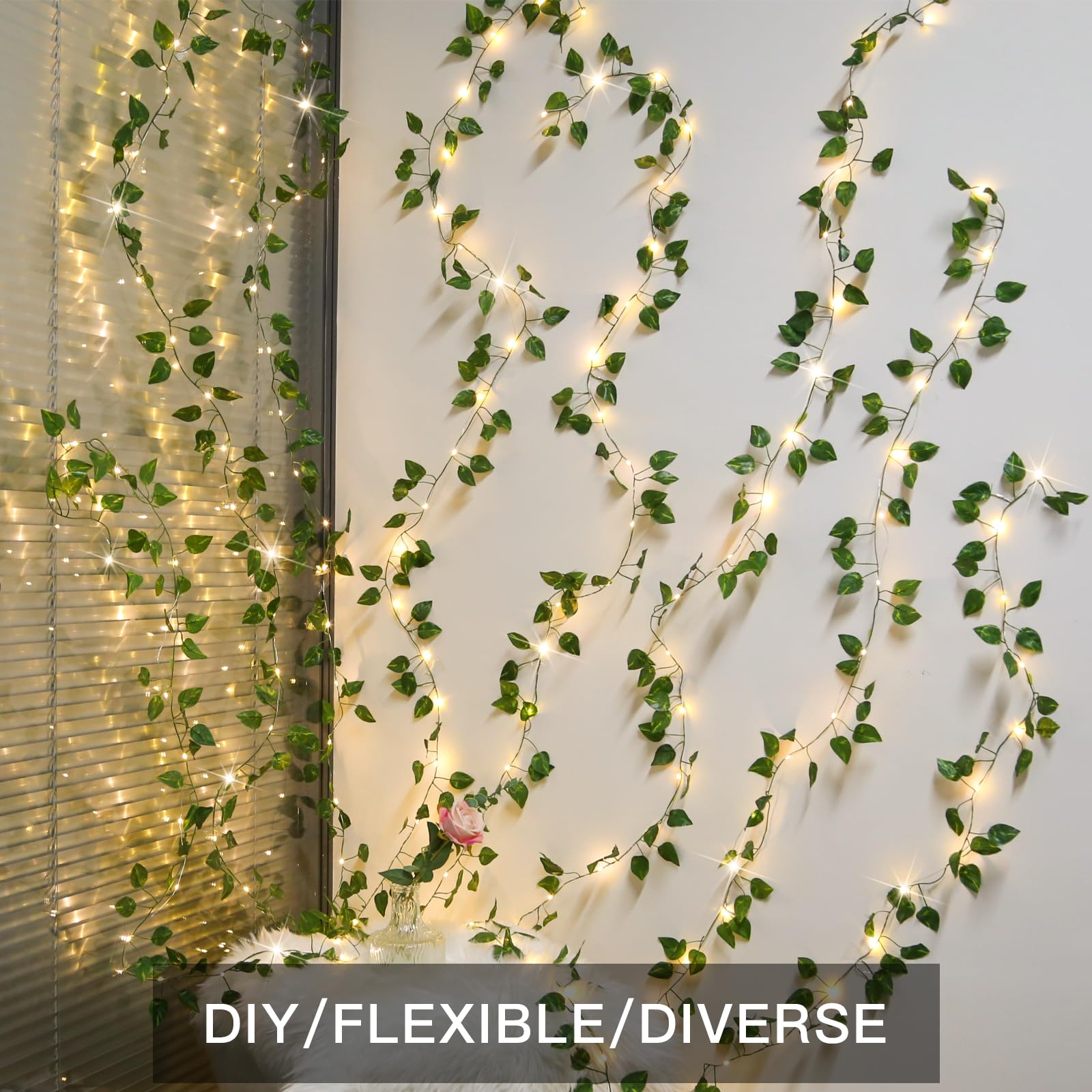 suddus pothos curtain lights adorn dorm rooms with greenery