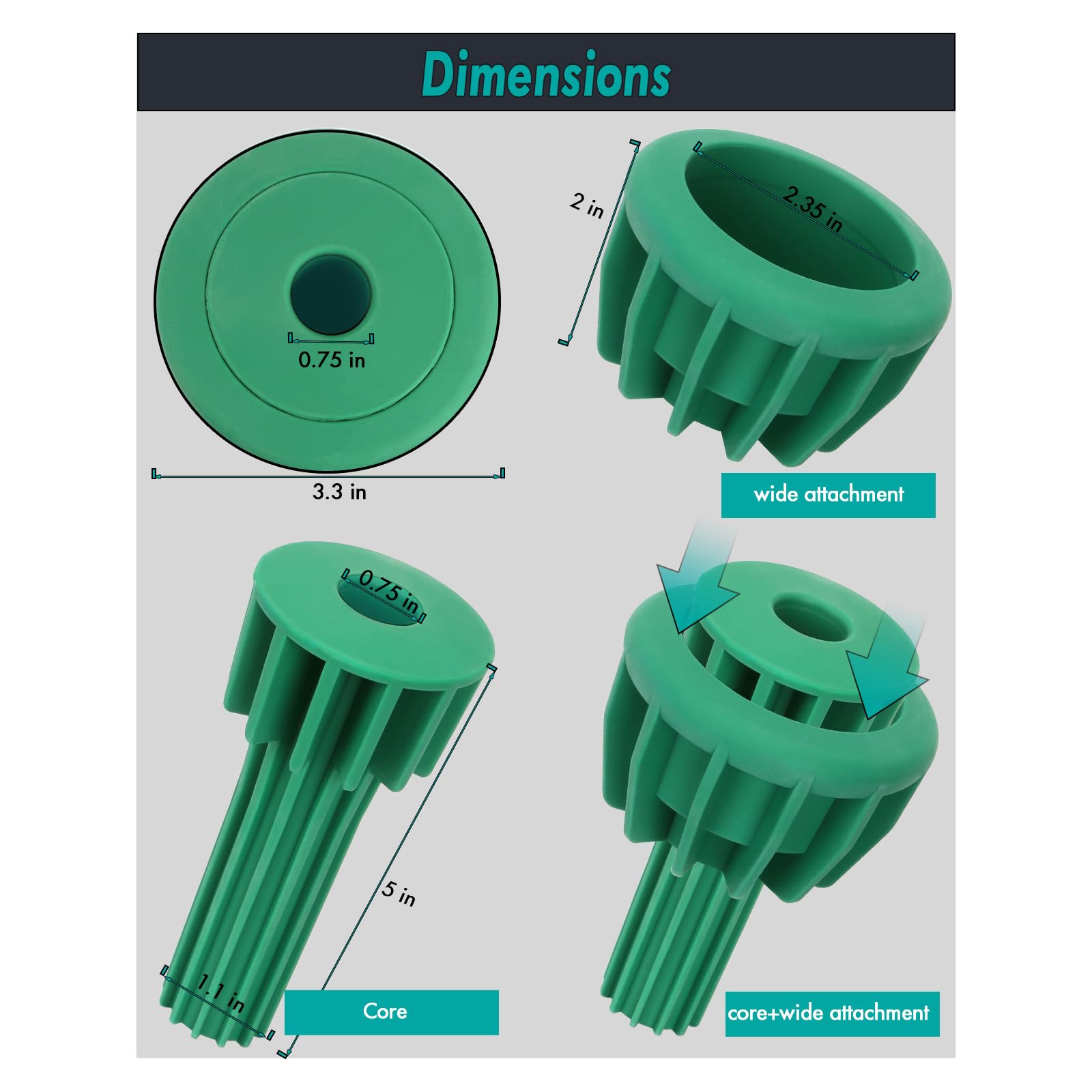Rigid rubber keeps bouquets neat through weather conditions.