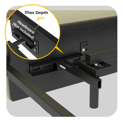 Suemoss headboard brackets queen-attachment flexible width for various headboards.