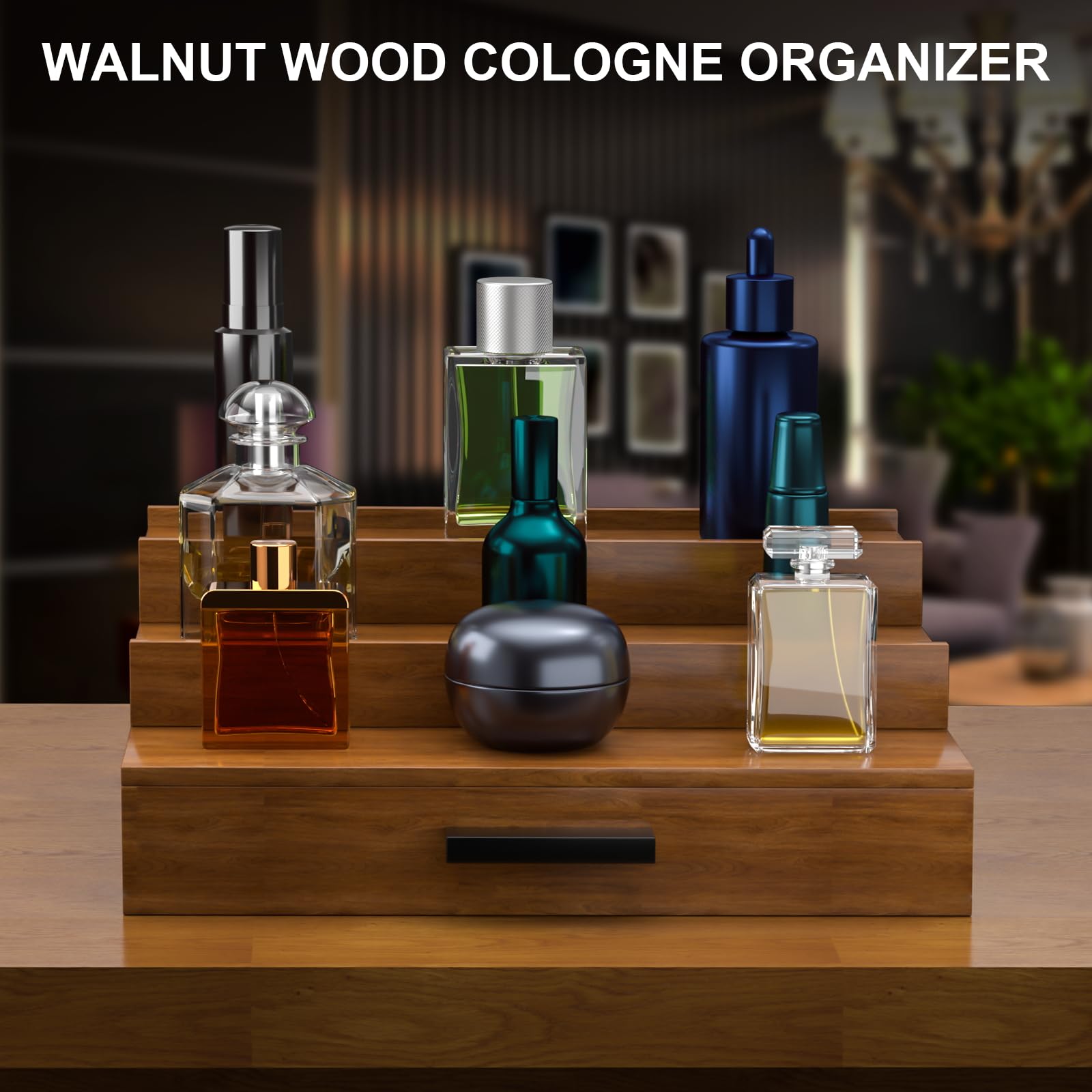 Sueuapp gift-ready packaging for the walnut cologne organizer