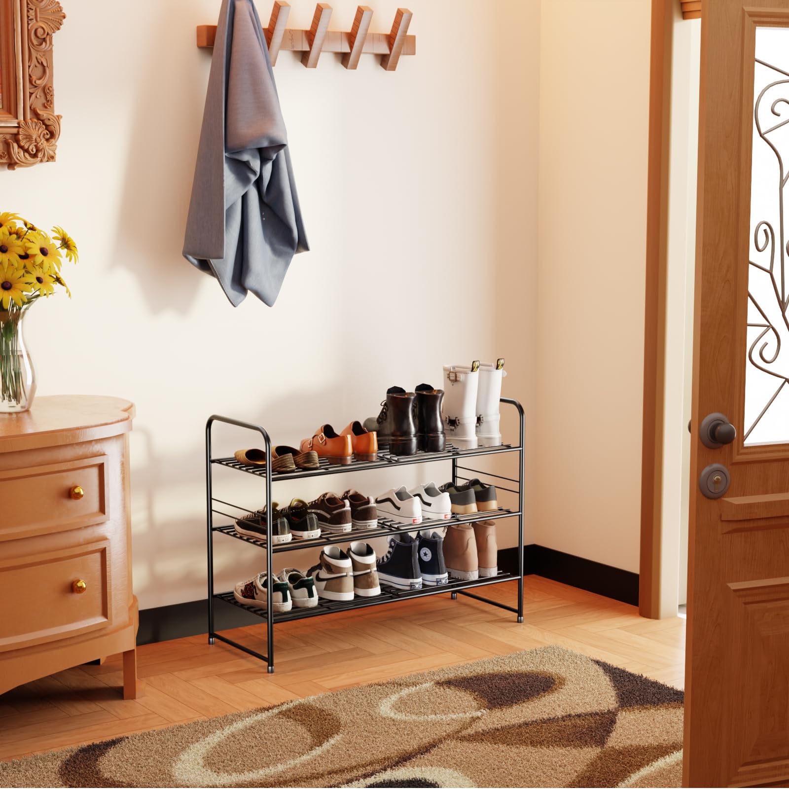 SUFAUY stackable design saves vertical space for busy households.