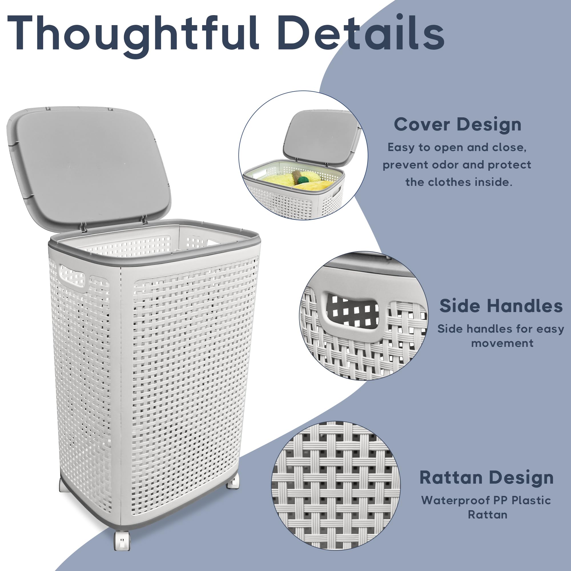 Sufdari 90L basket doubles as storage for toys or gear.