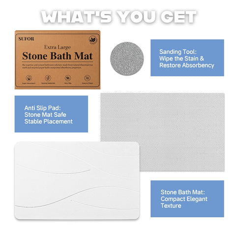 SUFOR easy-to-clean mat requires little maintenance.