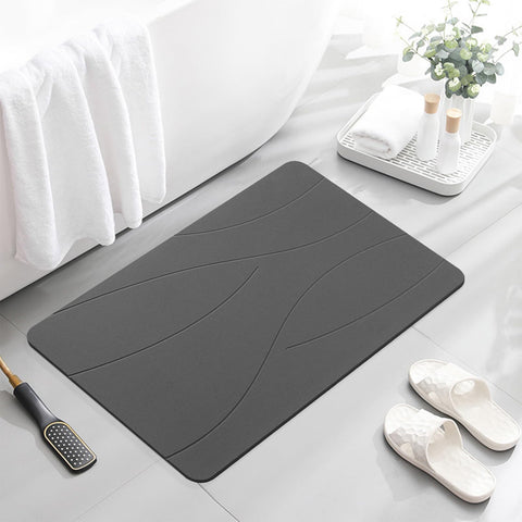SUFOR non-slip texture provides stable footing on slick bathroom tiles.