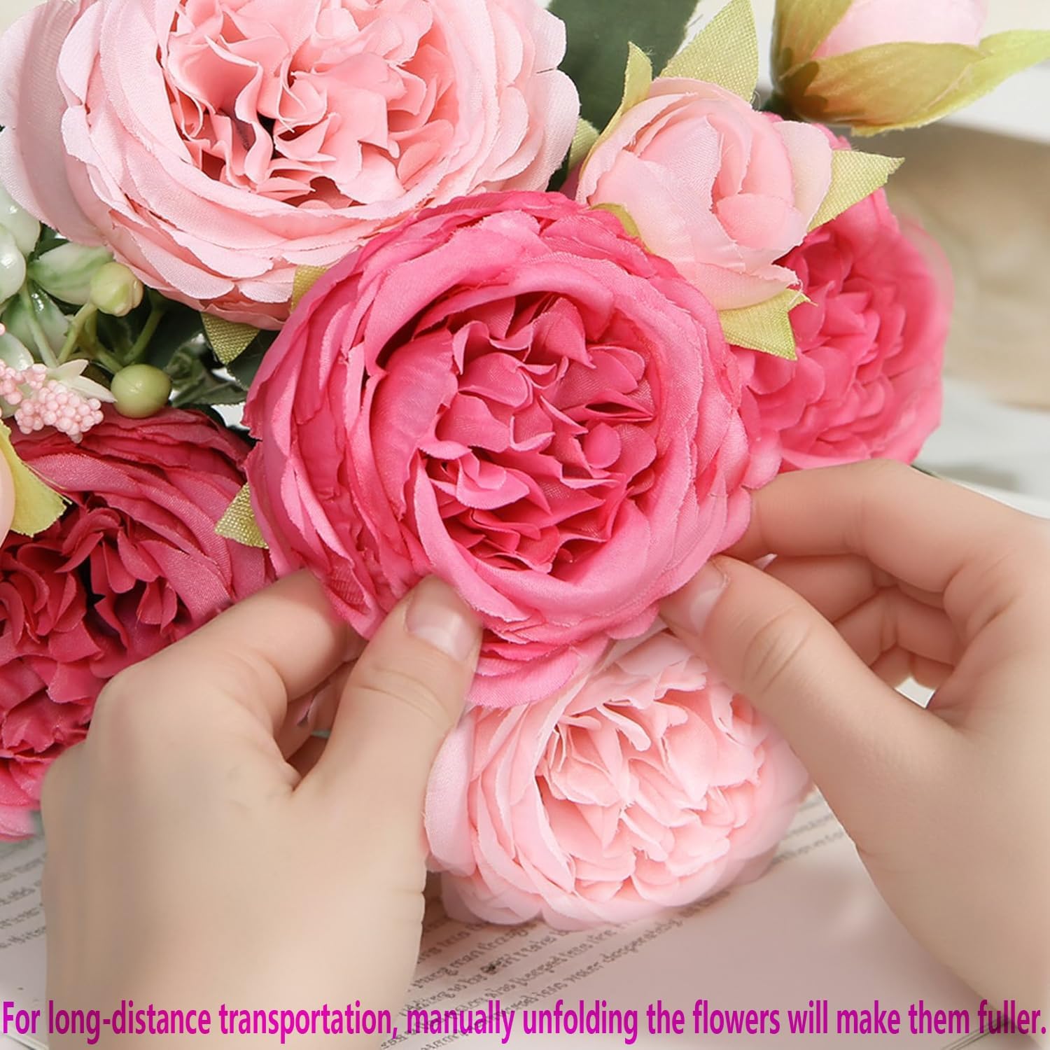 SugarHuLu peonies pink decor for dining room and office spaces.