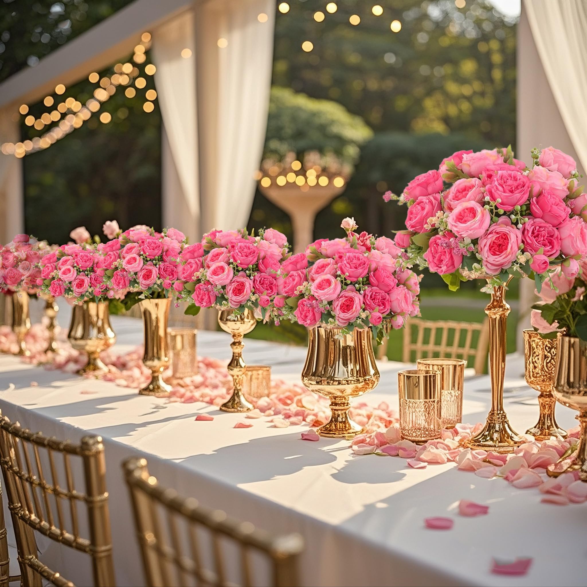 SugarHuLu peonies UV-resistant fabric—color stays vibrant in sunlight.