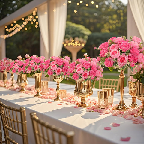 SugarHuLu peonies UV-resistant fabric—color stays vibrant in sunlight.