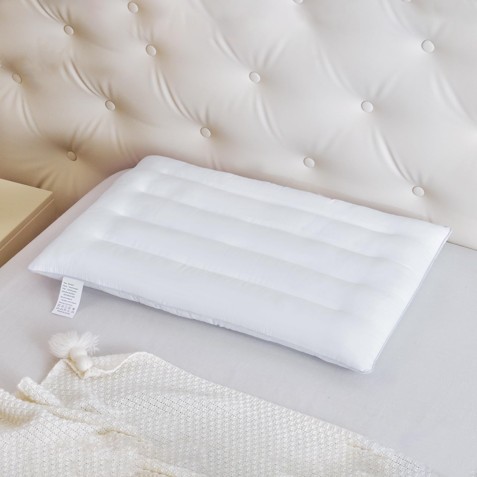 3D baffle box and grooves keep filling even for long-lasting shape