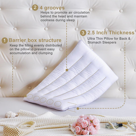 Skin-friendly outer cover of the Suhedy pillow offers a soft nightly touch