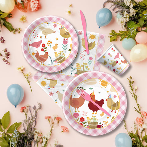 Suhelkit chicken disposable cutlery convenient cleanup after the party