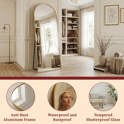 Suidia bedroom dressing-room mirror for daily grooming checks