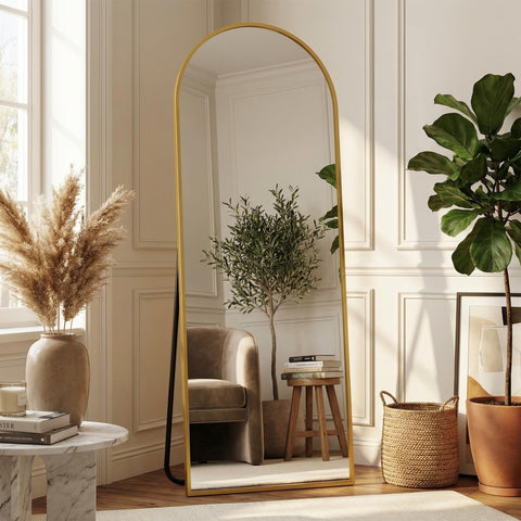 Suidia gold aluminum frame adds durability and luxe shine