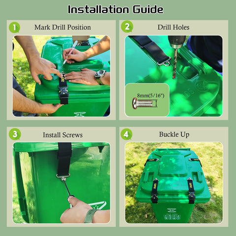 suifaly universal fit 28-100 gallon bin, versatile curbside and backyard use.