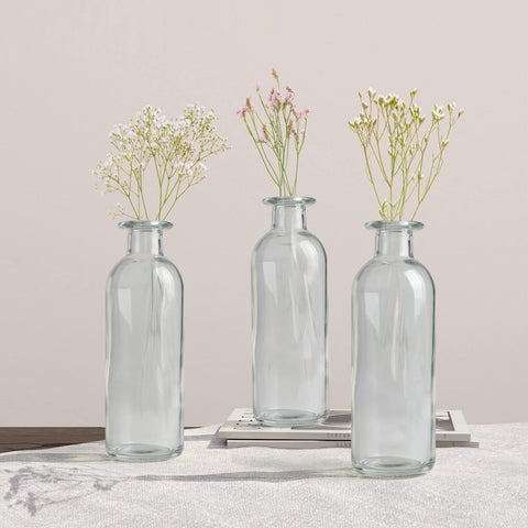 SUJUN 6.5 inch tall bud vase showcases airy stems