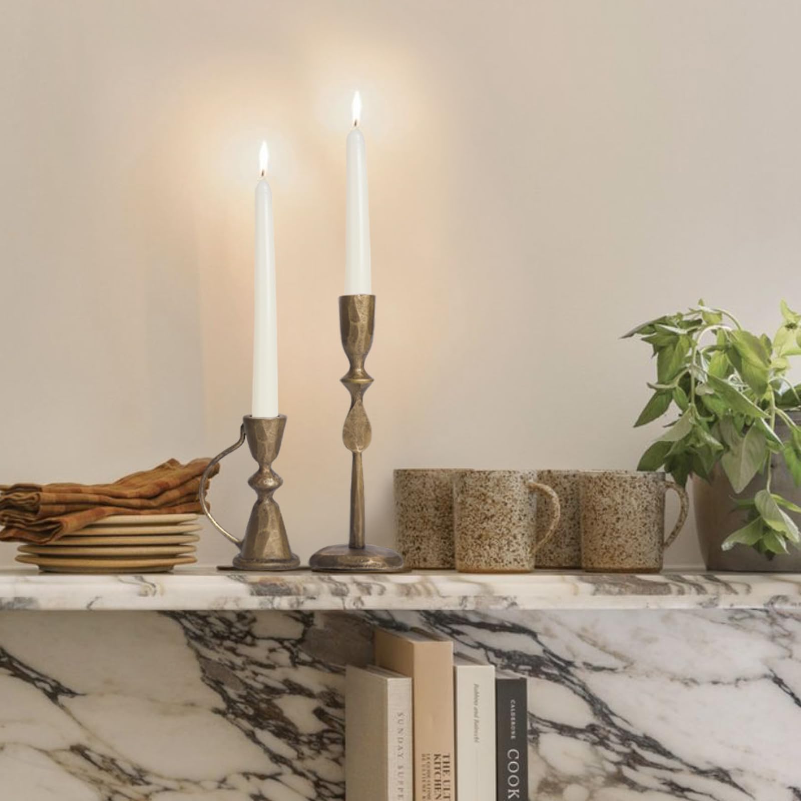 SUJUN artisan handcrafted candlestick display complements traditional and modern decor