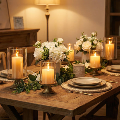 SUJUN hurricane candle holders durability and easy maintenance in daily décor