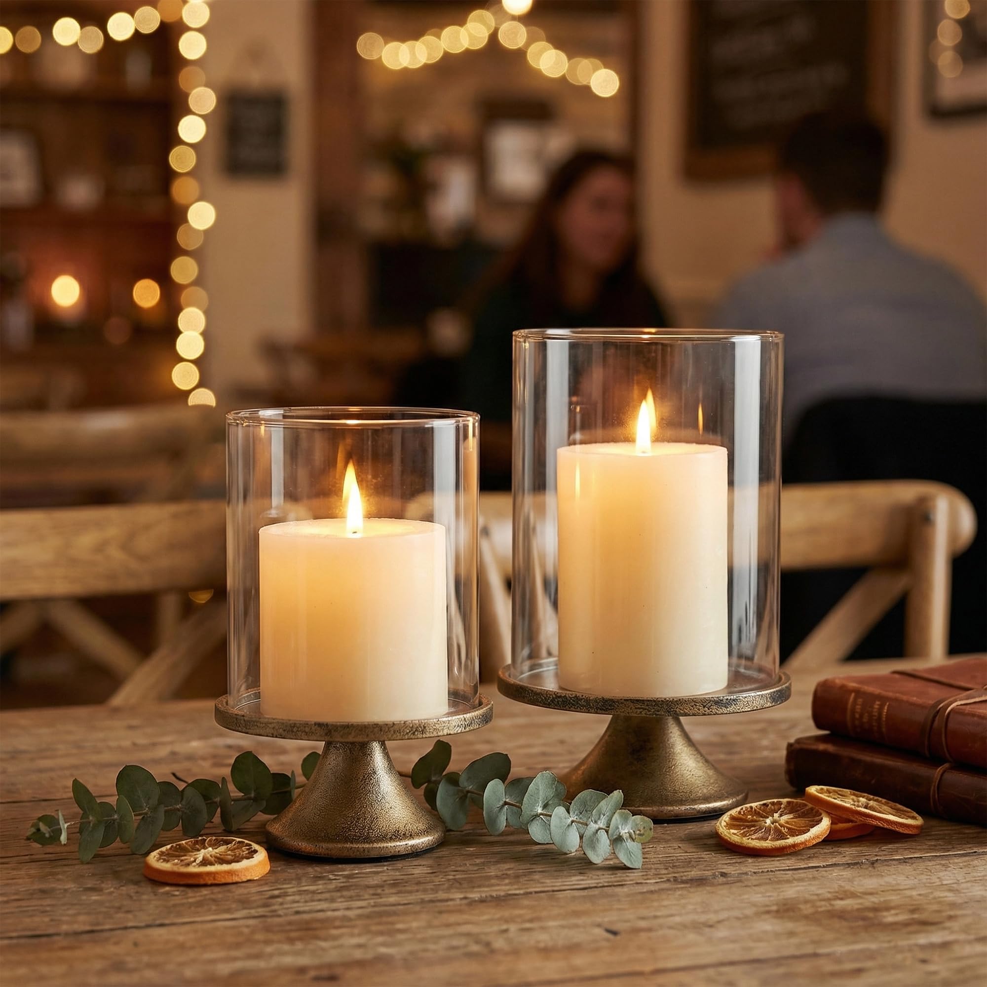 SUJUN candle holder set styled on dining table centerpiece
