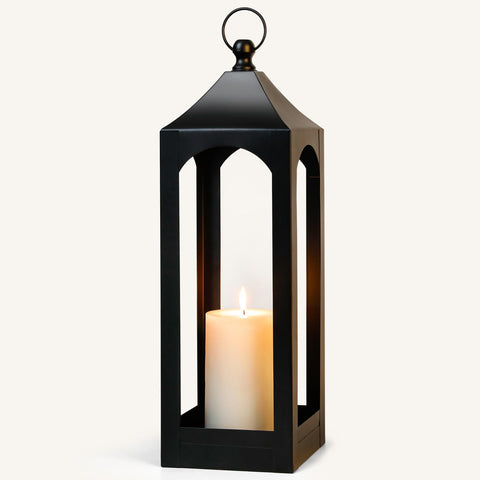SUJUN lantern on patio setup providing inviting outdoor lighting