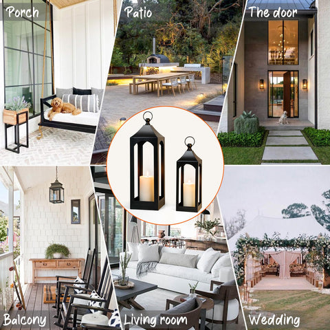 SUJUN portable outdoor lantern ideal for porches and decks