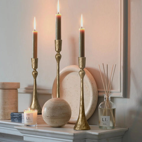 SUJUN set-of-3 candle holders on display showcases versatile décor