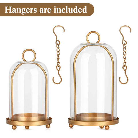 SUJUN lantern large brass base highlights durable antique finish