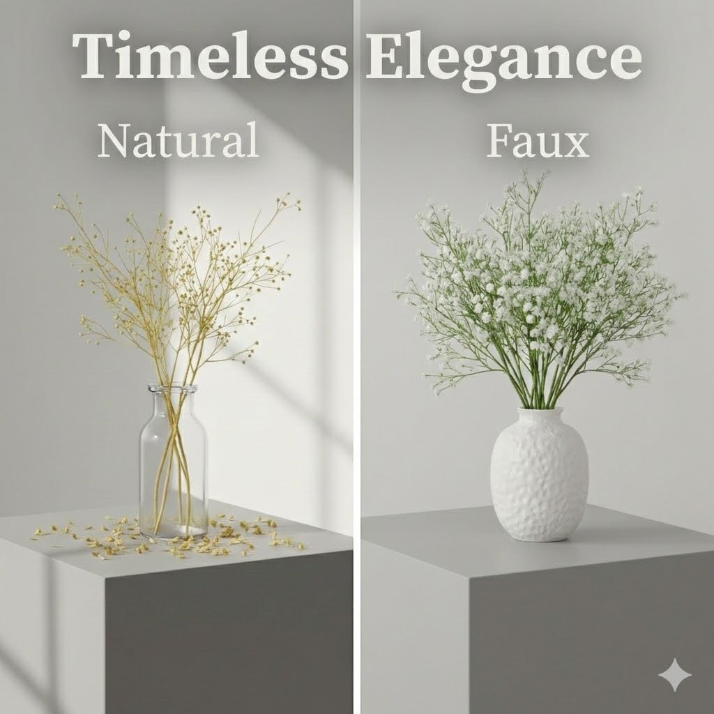 Sukh Baby's Breath durable plastic blooms for year-round arrangements