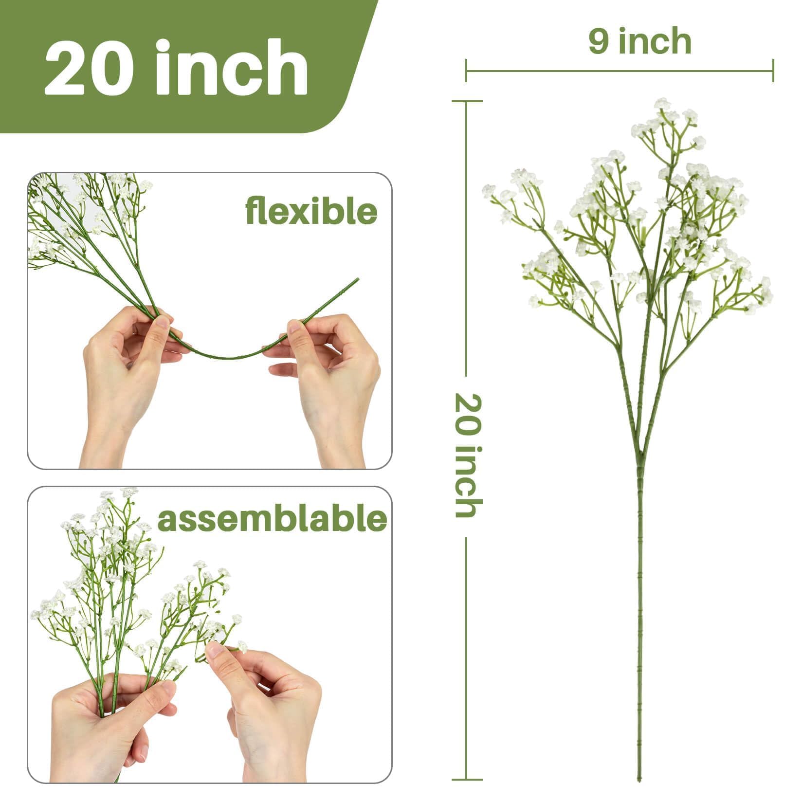 Sukh Baby's Breath wedding centerpieces in white create timeless event decor