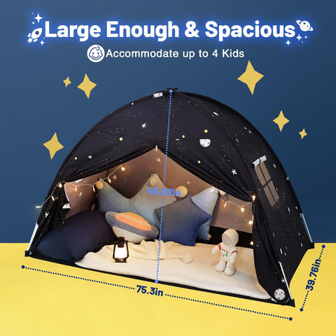 Sumbababy Teepee with star lights, soft fabric for a cozy hideaway.
