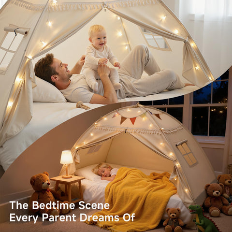 Sumbababy twin bed tent fabric is machine washable for easy cleaning.