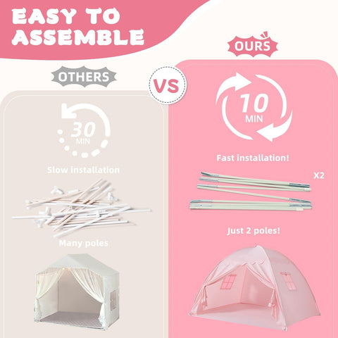 Sumbababy pink canopy adds warm ambience to bedtime rituals