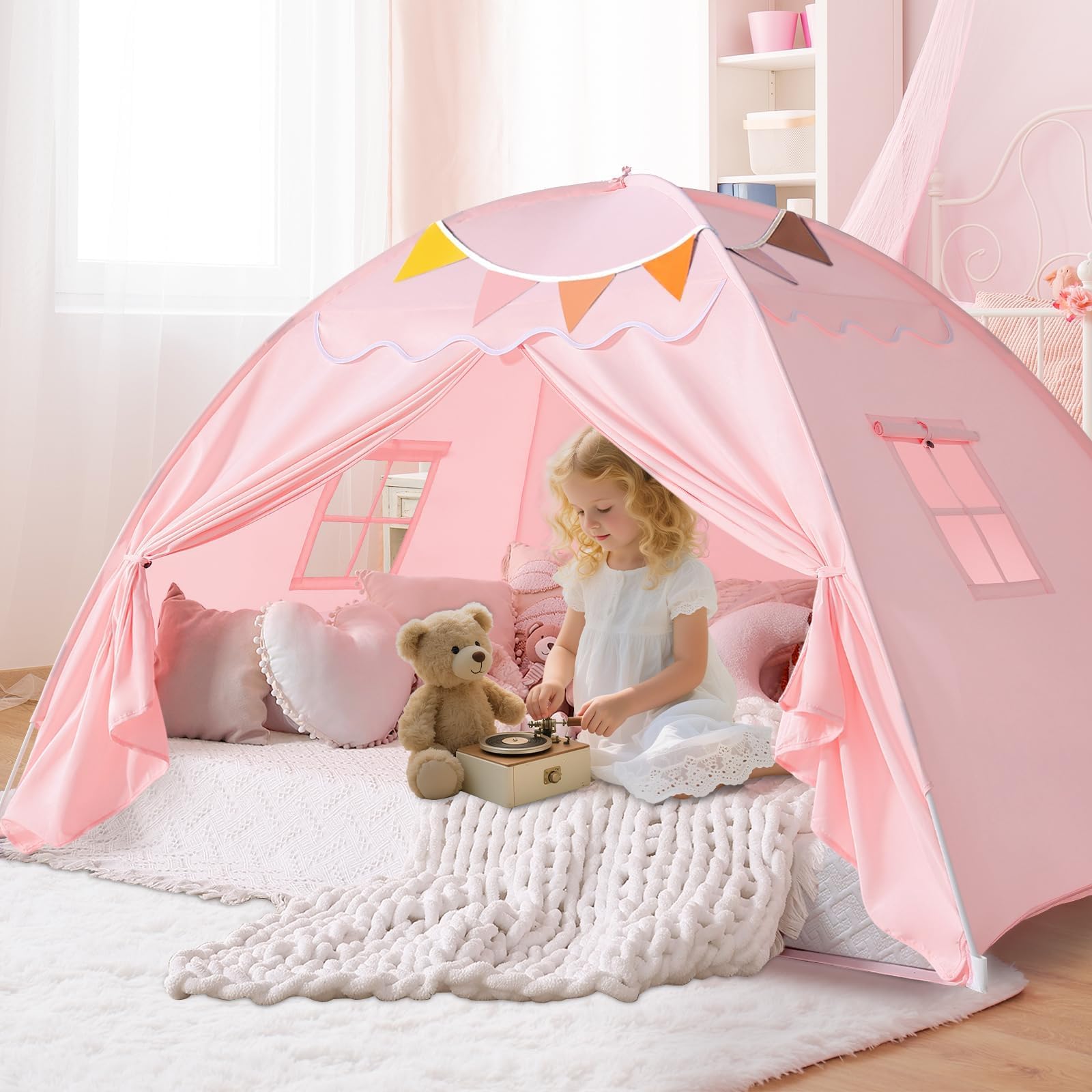 Sumbababy tent is lightweight yet stable for daily indoor use
