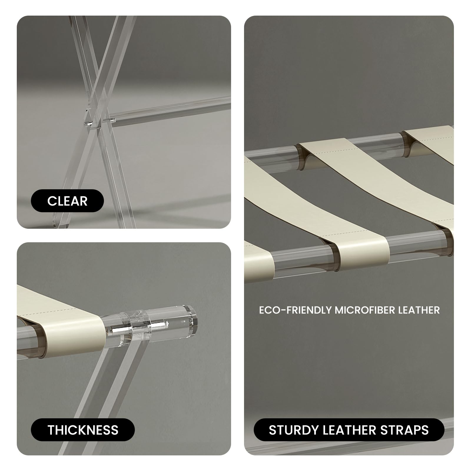 Sumerflos luggage rack in a hotel room helping guests stay organized