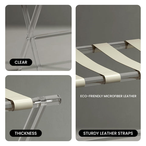 Sumerflos luggage rack in a hotel room helping guests stay organized