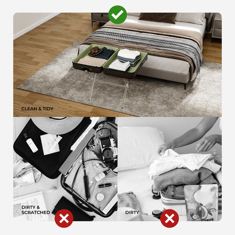 Sumerflos transparent acrylic frame adds a touch of luxury to any room.
