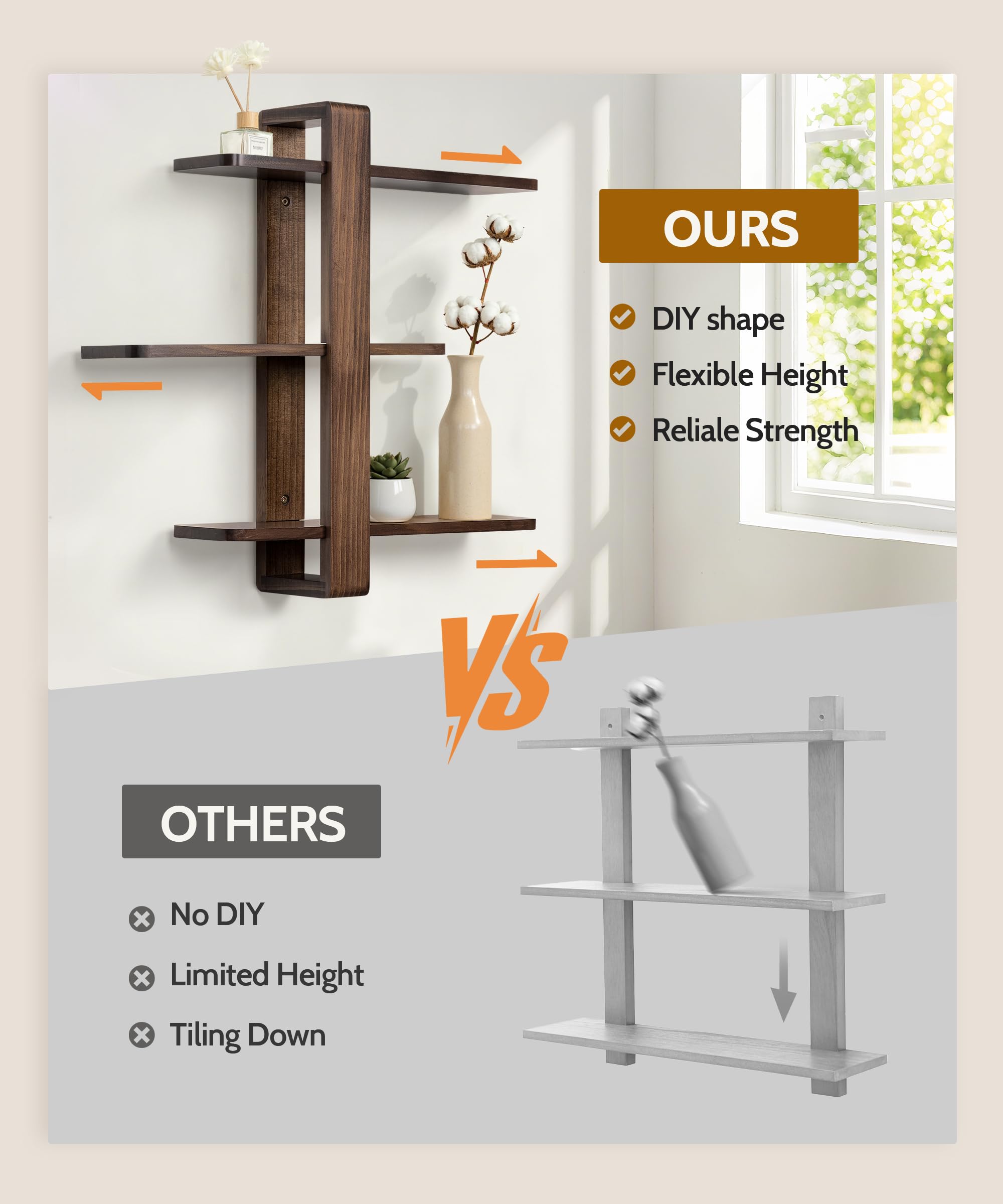 Books and photos neatly organized on SUMGAR shelves.
