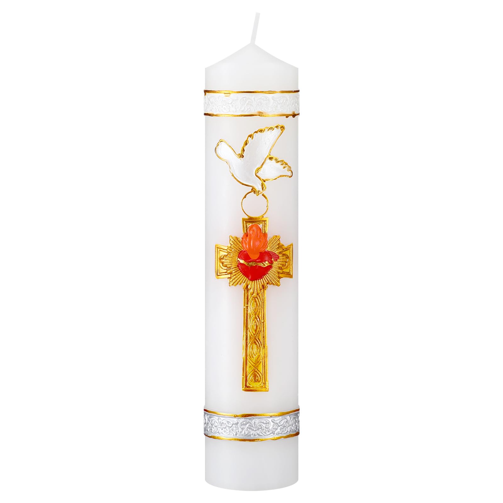 Sumind Faith Holy Spirit candle with 3D dove and flames for sacred ceremonies