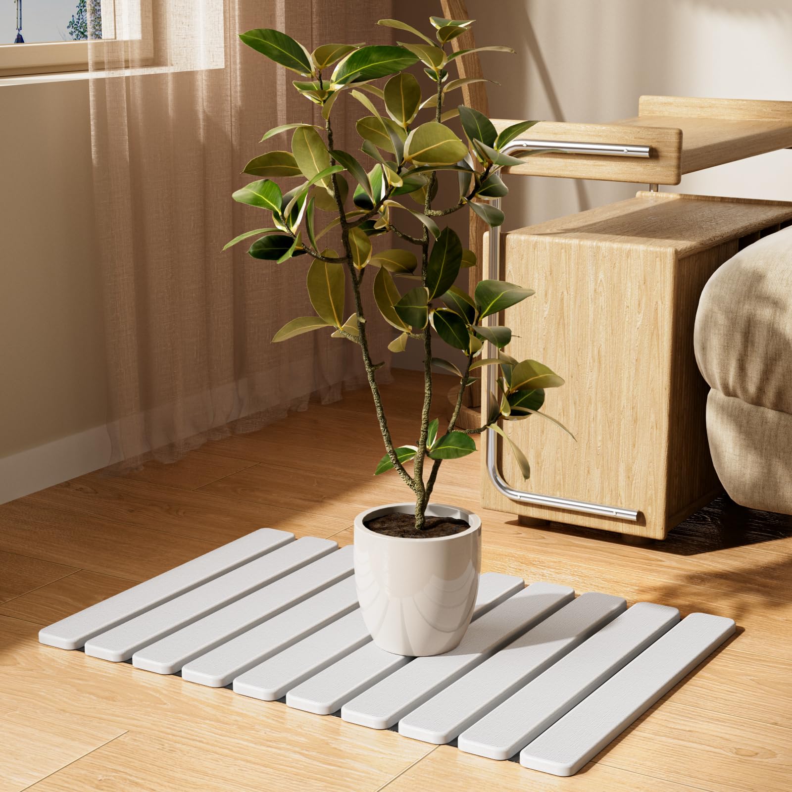 Summer&Kiss multi-use stone mat for poolside and high-traffic areas
