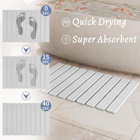 Summer&Kiss quick-dry stone mat dries feet fast after showers