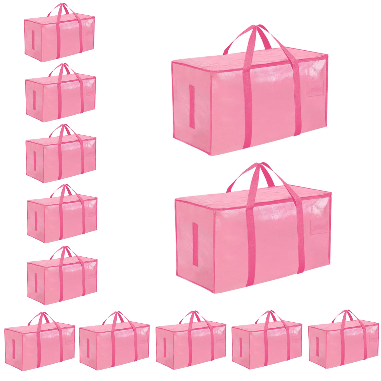 SummitFlare 12-pack moving bags folded for compact, reusable storage and quick setup.