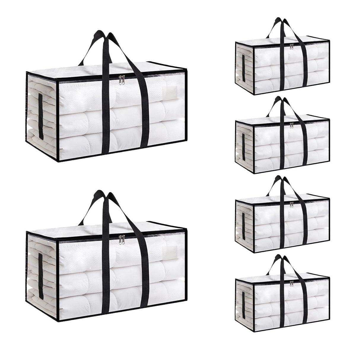 SummitFlare 6-pack extra-large moving bags folded for compact storage.