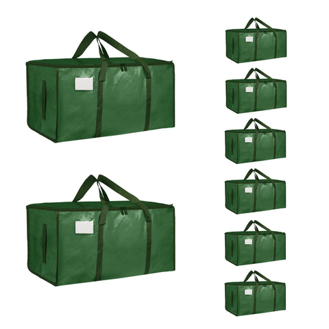 SummitFlare 8-pack jumbo moving bags in olive green for waterproof storage