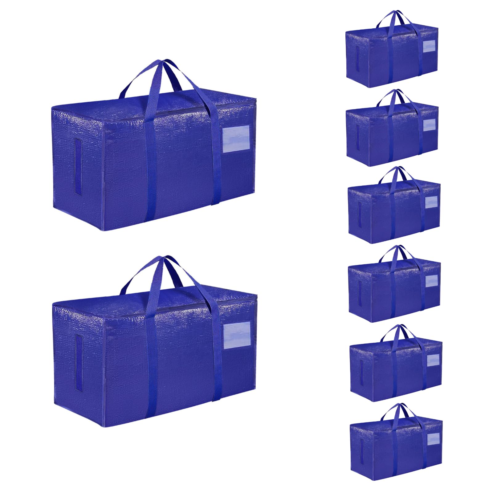 SummitFlare 8-pack heavy-duty bags folded compact for easy under-bed storage.