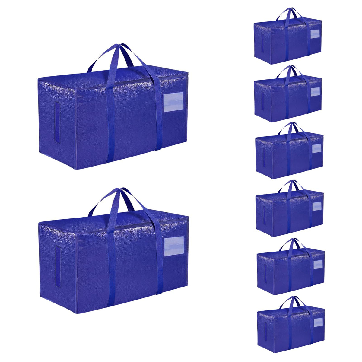 SummitFlare 8-pack heavy-duty bags folded compact for easy under-bed storage.