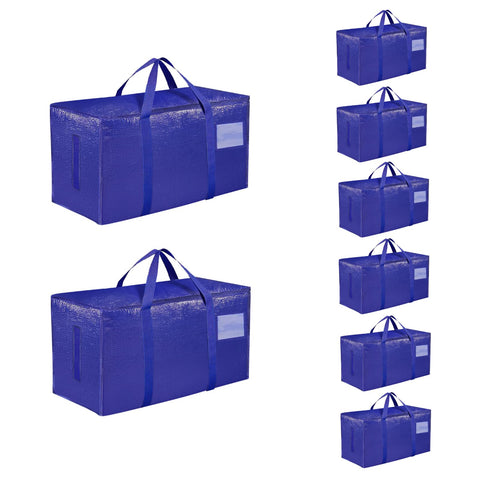 SummitFlare 8-pack heavy-duty bags folded compact for easy under-bed storage.