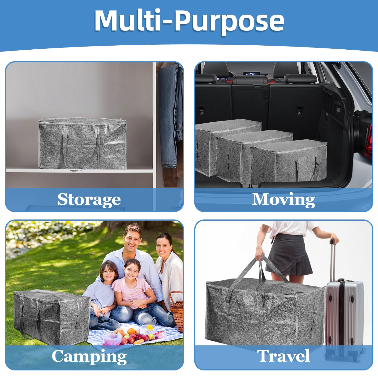 Dorm storage setup with SummitFlare bags; versatile year-round organizer.