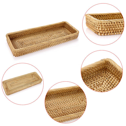 Sumnacon 16-inch toilet tank top tray fits standard tanks