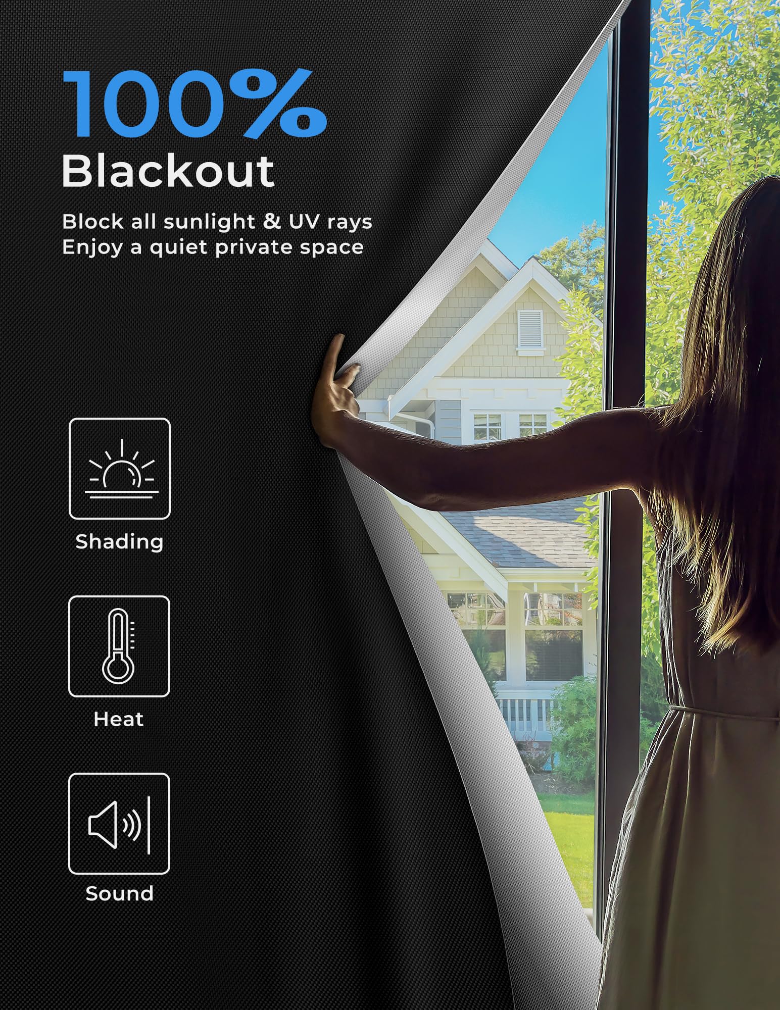 Sumobaby blackout curtains installed without drilling for a clean look