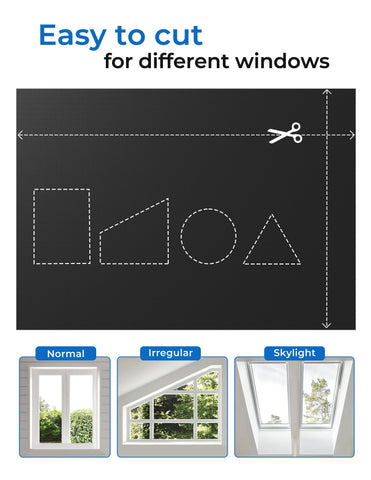 Sumobaby curtains cut to fit irregular windows for a seamless look